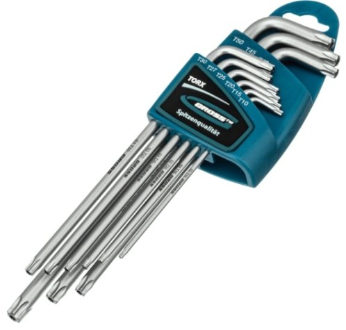 Набор ключей TORX-TT GROSS 16408 T10-T50, 9 предметов Набор ключей TORX-TT GROSS 16408 T10-T50, 9 предметов