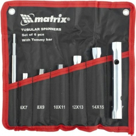 Набор ключей трубчатых торцевых MATRIX 13719 7 предметов