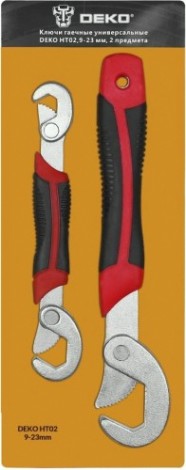 Набор ключей универсальных DEKO HT02 9-23 мм, 2 предмета [065-0551]