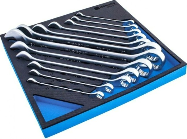 Набор комбинированных изогнутых ключей Norgau тип N7B-012 12 предметов [060223812]