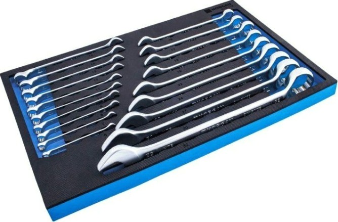 Набор комбинированных изогнутых ключей Norgau тип N7B-019 19 предметов [060223819]