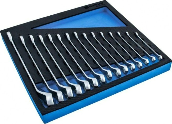 Набор комбинированных изогнутых ключей Norgau тип N7B-115 15 предметов [060223825]