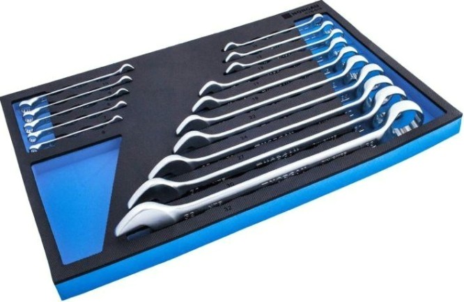 Набор комбинированных изогнутых ключей Norgau тип N7B-15 15 предметов [060223815]