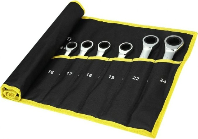 Набор комбинированных ключей DEKO dkht14 трещоточных в сумке (14 предметов) [065-0989]