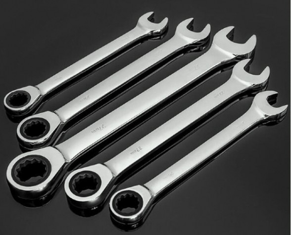 Набор комбинированных ключей GOODKING TK-1007 трещоточных, 7 предм. Набор комбинированных ключей GOODKING TK-1007 трещоточных, 7 предм.