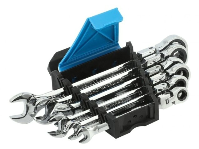 Набор комбинированных ключей GOODKING TKS-11006 трещоточных шарнирных, 6 предм.