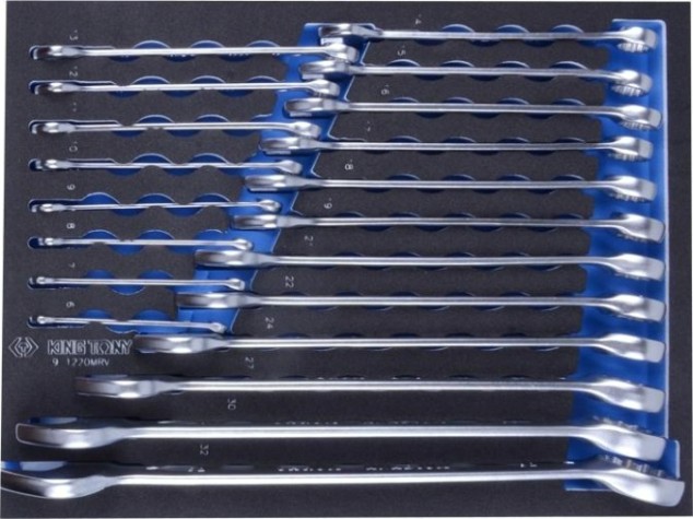 Набор комбинированных ключей KING TONY 20 предметов ложемент 9-1220MRV [9-1220MRV]