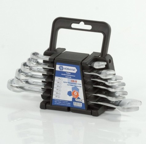 Набор комбинированных ключей Кобальт 020101-06 Набор комбинированных ключей Кобальт 020101-06