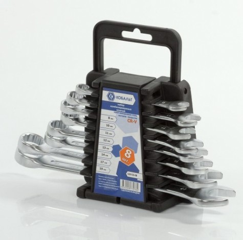 Набор комбинированных ключей Кобальт 020103-08 Набор комбинированных ключей Кобальт 020103-08
