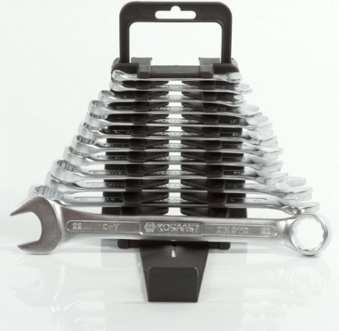 Набор комбинированных ключей Кобальт 020104-12 Набор комбинированных ключей Кобальт 020104-12