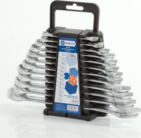 Набор комбинированных ключей Кобальт 020105-12 Набор комбинированных ключей Кобальт 020105-12