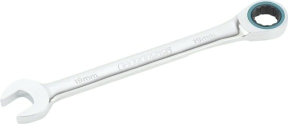 Набор комбинированных ключей с трещоткой GROSS 14890 7 предметов