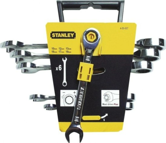 Набор комбинированных ключей с трещоткой STANLEY MAXI DRIVE 6 предметов [4-89-907]