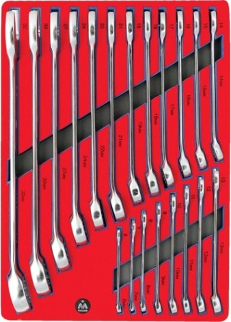 Набор комбинированных ключей в лотке МАСТАК 5-21120 20 предметов Набор комбинированных ключей в лотке МАСТАК 5-21120 20 предметов