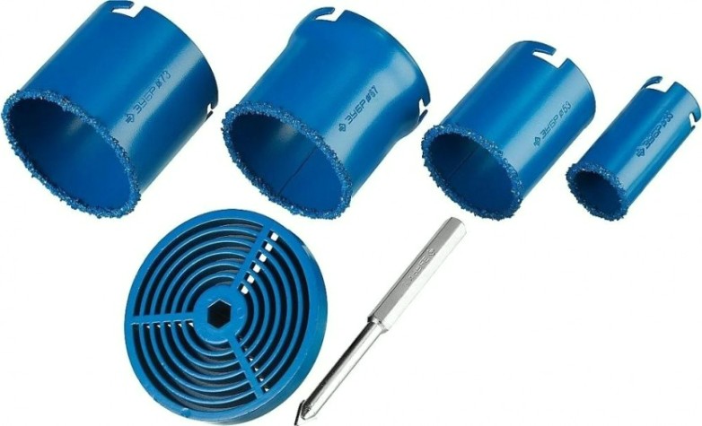 Набор коронок c карбид-вольфрамовым нанесением ЗУБР 6 предметов 33350-H6_z01 [33350-H6_z01]