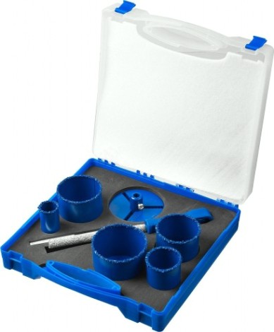 Набор коронок c карбид-вольфрамовым нанесением ЗУБР 8 предметов 33350-H8_z01 [33350-H8_z01]