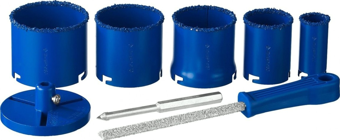 Набор коронок c карбид-вольфрамовым нанесением ЗУБР 8 предметов 33350-H8_z01 [33350-H8_z01]