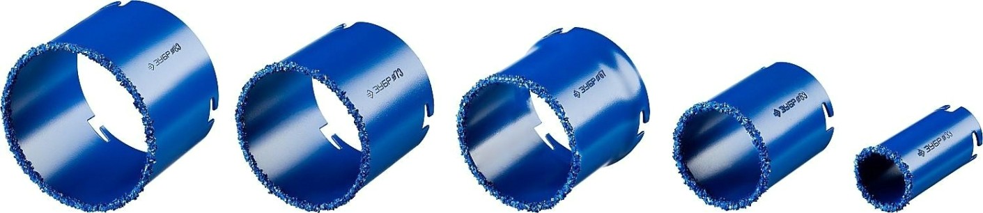 Набор коронок c карбид-вольфрамовым нанесением ЗУБР 8 предметов 33350-H8_z01 [33350-H8_z01]