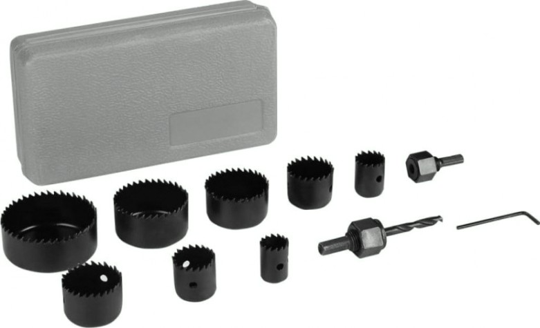 Набор коронок по дереву DEKO 19-64 мм набор сверл (11 предметов) [065-0778]