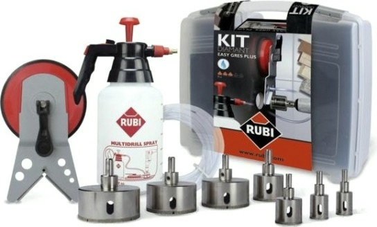 Набор коронок с алмазным напылением и аквасистемой RUBI EASY GRES 4 шт. (20-28-35-43-50-65-75) 50937 [50937]