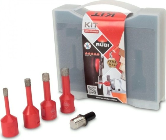 Набор коронок с алмазным напылением RUBI MULTIDRIL DRY GRES 4 шт. (6-8-10-12) 50938