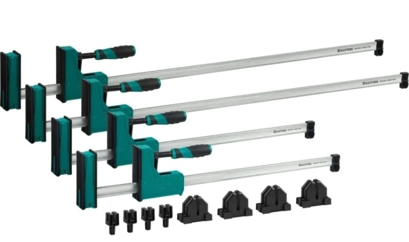 Набор корпусных струбцин и принадлежностей KRAFTOOL GRAND SET-12 [32240-H12]