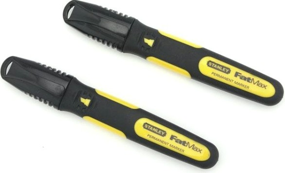 Набор маркеров STANLEY "FatMax®" 0-47-314 (черный цвет, 2 шт.) [0-47-314]