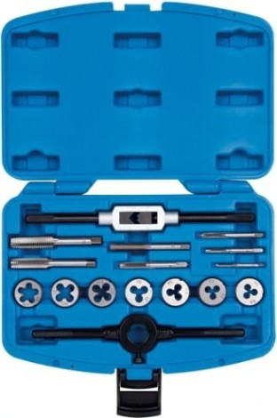 Набор метчиков и плашек KING TONY SK5 M3-M12 кейс, 16 предметов [12916MQ1]