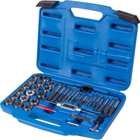 Набор метчиков и плашек МАСТАК SK5 M3-M12, КЕЙС, 39 предметов