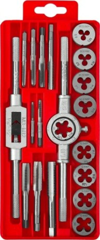 Набор метчиков и плашек ЗУБР "МАСТЕР" 20 предметов 2810-H20 [2810-H20_z01]