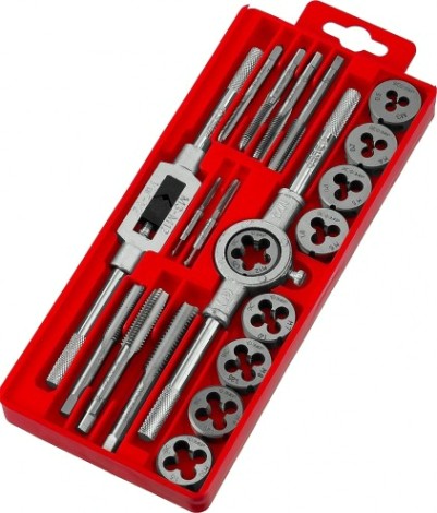 Набор метчиков и плашек ЗУБР "МАСТЕР" 20 предметов 2810-H20 [2810-H20_z01]