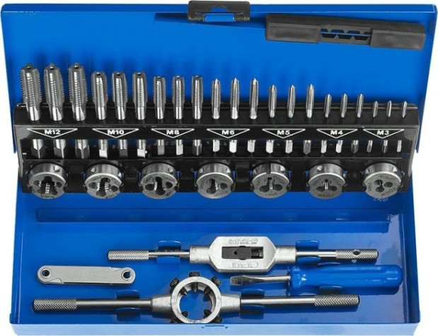 Набор метчиков и плашек ЗУБР "ПРОФЕССИОНАЛ" 32 предмета 28110-H32 [28110-H32]