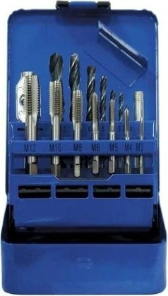 Набор метчиков и сверл СИБРТЕХ 15 предметов 77305 [77305]