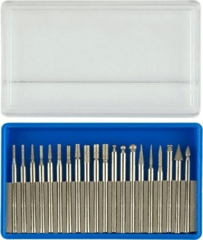 Набор мини-насадок ЗУБР ПРОФЕССИОНАЛ с алмазным напылением 20 предметов [33383-H20]