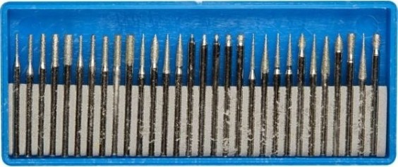 Набор мини-насадок ЗУБР ПРОФЕССИОНАЛ с алмазным напылением 30 предметов [33383-H30]