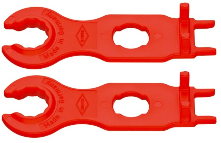 Набор монтажных инструментов KNIPEX KN-9749662 для штекеров Solar MC4 (Multi-Contact), 2 предм. Набор монтажных инструментов KNIPEX KN-9749662 для штекеров Solar MC4 (Multi-Contact), 2 предм.