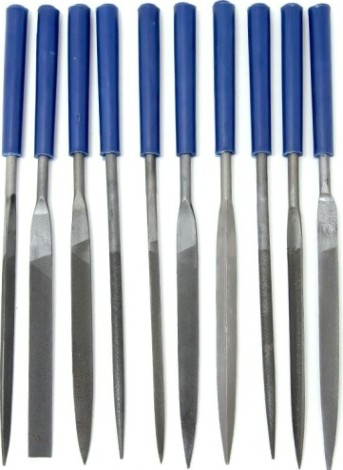 Набор надфилей Кобальт 790-090 № 1, 140х 50х3 мм, обрезиненные рукоятки (10 шт.)