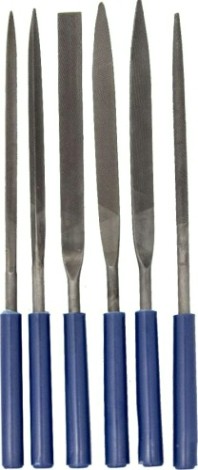 Набор надфилей Кобальт 790-113 № 1, 160х 70х4 мм, обрезиненные рукоятки (6 шт.)