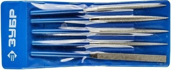 Набор надфилей с алмазным напылением ЗУБР "ЭКСПЕРТ" 5 предметов 33386-160-H5 [33386-160-H5]