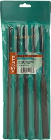 Набор надфилей Sturm 1051-01-SSN обрезиненная рукоятка (5шт.)