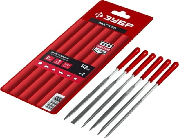 Набор надфилей ЗУБР 16014-H6 Мастер в чехле 6 шт. [16014-H6]