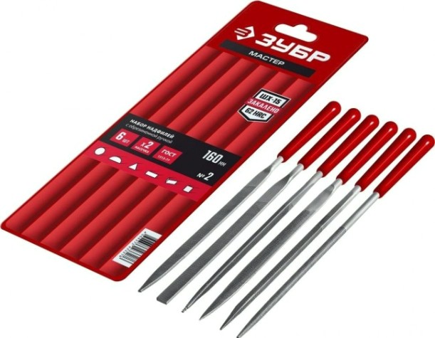 Набор надфилей ЗУБР 16016-H6 Мастер в чехле 6 шт. [16016-H6]