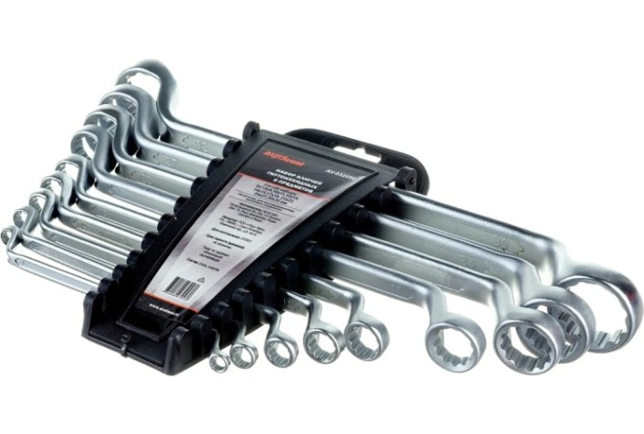 Набор накидных ключей AV Steel AV-032090 6-32 мм, 9 предметов Набор накидных ключей AV Steel AV-032090 6-32 мм, 9 предметов