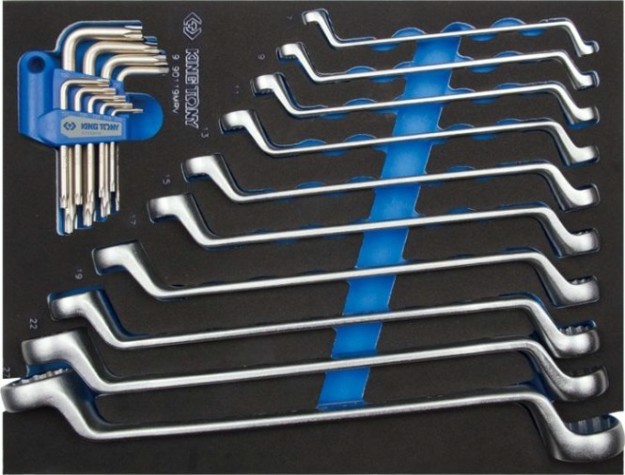 Набор накидных ключей KING TONY 19 предметов ложемент 9-90119MRV [9-90119MRV]
