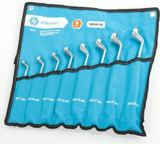 Набор накидных ключей Кобальт 020301-08 Набор накидных ключей Кобальт 020301-08