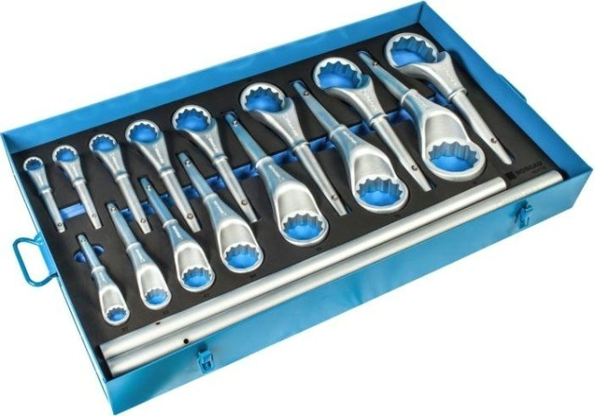 Набор накидных ключей Norgau тип N2ATM в металлическом ящике, 19 предметов [060410019]