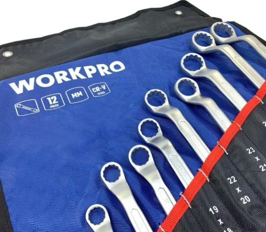 Набор накидных ключей WORKPRO WP202510 двусторонних 12шт. (6-32мм)