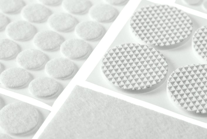 Набор накладок самоклеящихся STAYER COMFORT на мебельные ножки, 125 шт, белые [40917-H125]