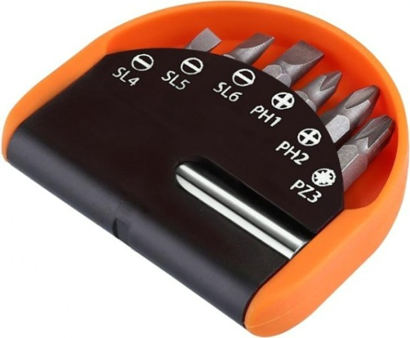 Набор насадок DEKO BS07 бит с удлинителем (7 шт.) [065-0693]