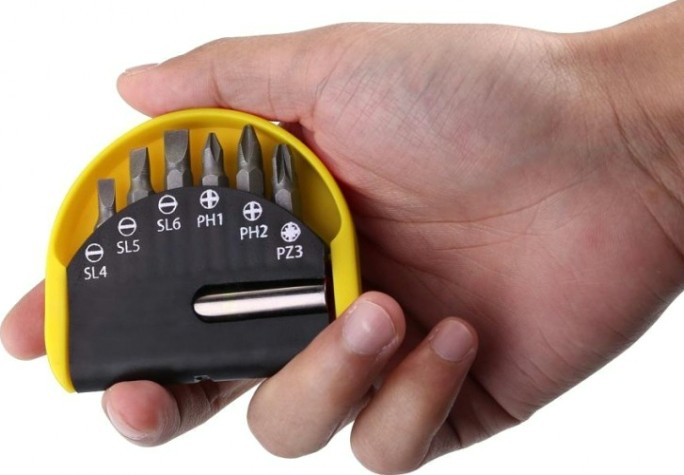 Набор насадок DEKO BS07 бит с удлинителем (7 шт.) [065-0693]